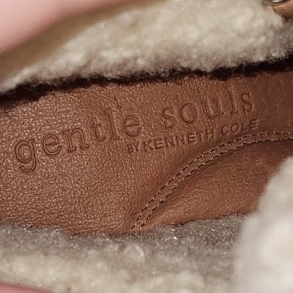 Gentle Souls Kenneth Cole Brooklyn 2.0 Shearling Combat Boots NWT Waterproof Sz5 - Picture 6 of 6